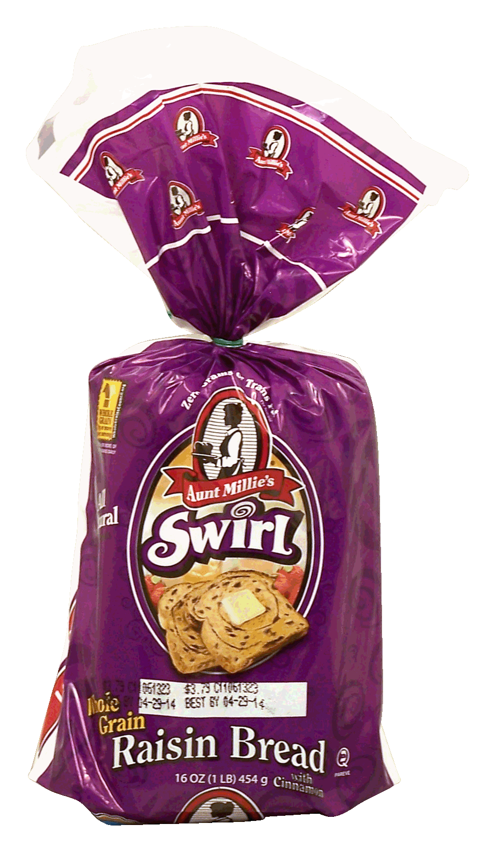 Aunt Millie's Swirl raisin bread with cinnamon, whole grain Full-Size Picture